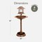 Best Choice Products Solar Outdoor Bird Bath Pedestal Fountain Garden Decoration w/ Fillable Planter Base